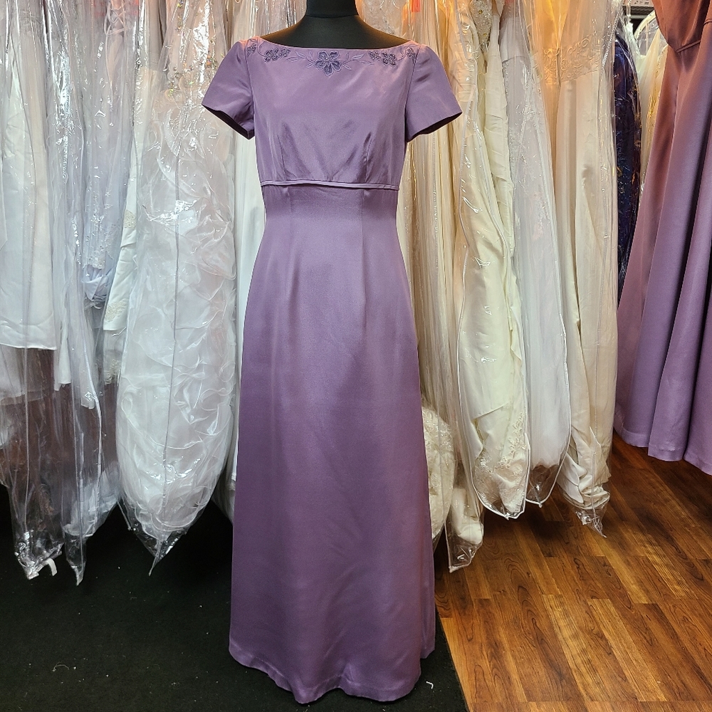 100% Silk Bridgerton Lilac Purple Gown